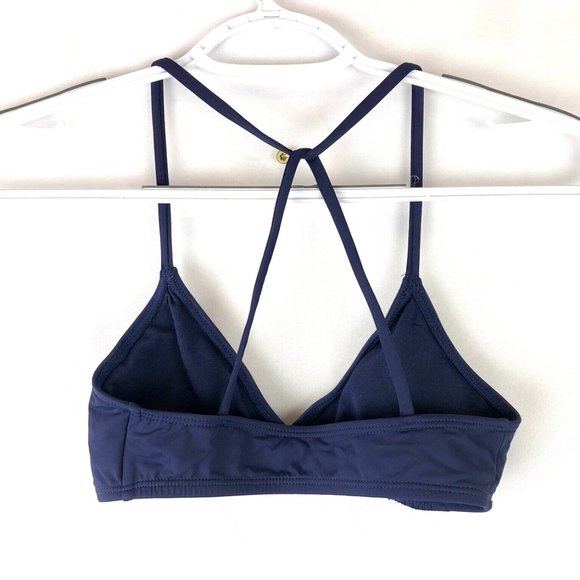 Hobie Junior’s Navy Blue Bralette Hipster Bikini Top, Size Extra Small - Picture 2 of 3